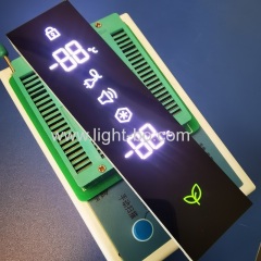 Ультра белый / зеленый 7-сегментный светодиодный дисплейный модуль с общим катодом для контроллера холодильника
