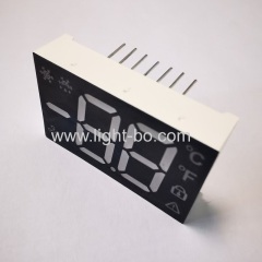 Ultra Red / Pure Green Dual Digit 7 Segment LED Display with minus sign for Refrigerator Controller