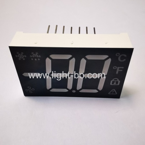 Ultra Red / Pure Green Dual Digit 7 Segment LED Display with minus sign for Refrigerator Controller