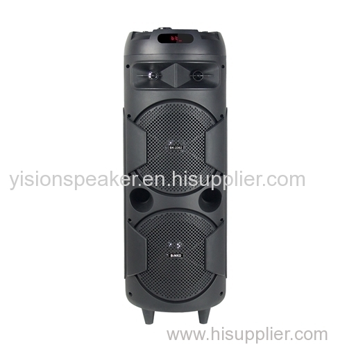 Dual 8'' Sub-woofer High Sound Cylinder Design Speaker