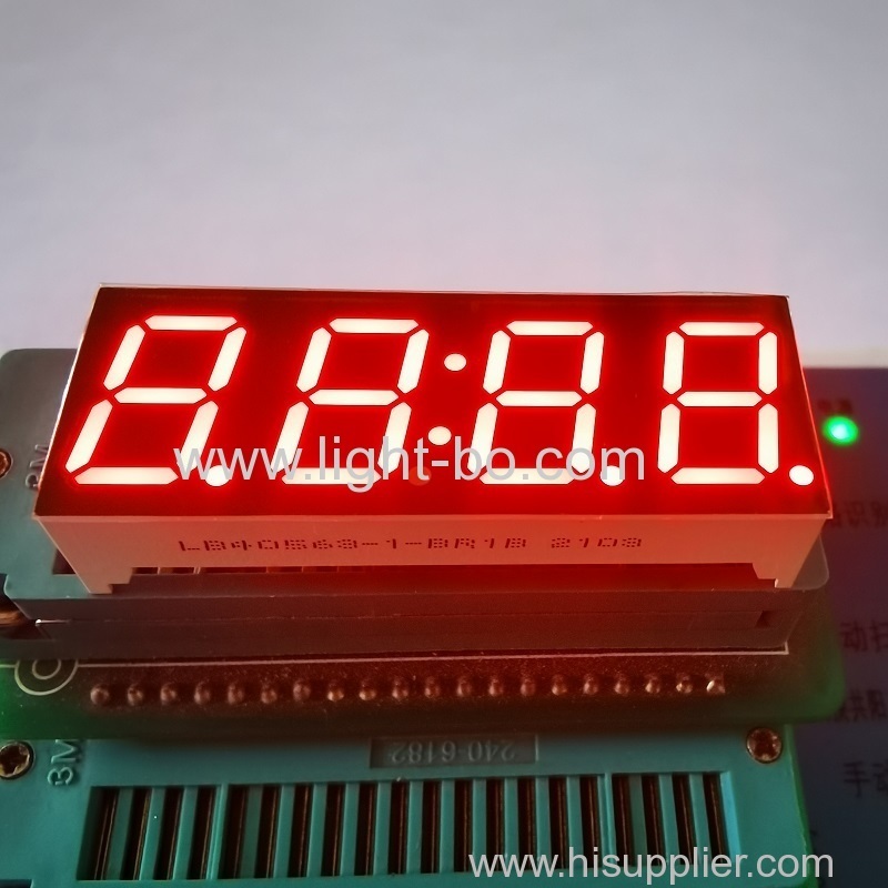 vermelho super brilhante de 0,56 polegadas com display de relógio led de 4 dígitos ânodo comum para temporizador de fogão