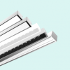 Cyanlite LED T grid linear light TIMO for T15/T24 T bars lay-on ceiling