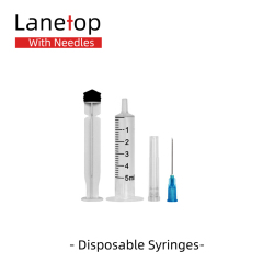Transparent Disposable Sterilized Injection Medical Syringe with Needle