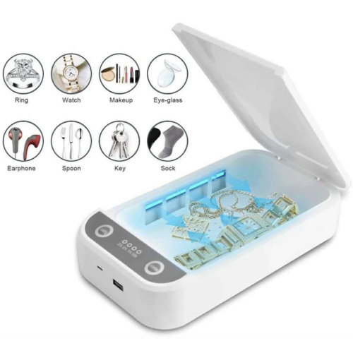 99.9% Killing Germs Multi-Purpose Mini Smartphone UVC Light Mobile Phone Sterilizer Box