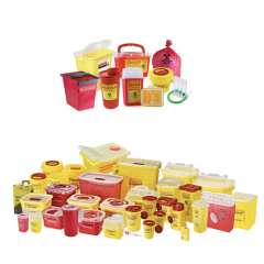 5L Biohazard Safety Red Medical Waste Container Plastic Sharp Box