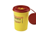 Custom 1.5L FDA Approved Small Round Yellow Disposable Sharps Medical Waste Container for Hospital Clinic and Dental Use