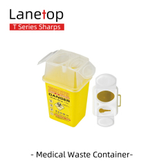 Certificated 1L Plastic Hospital Medical Waste Disposal Bin Box Sharps Container