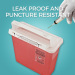 4.6L Plastic Quadrate Disposable Sharps Container Boxes for Hospital Waste Disposal with Leak Proof and Puncture Resista