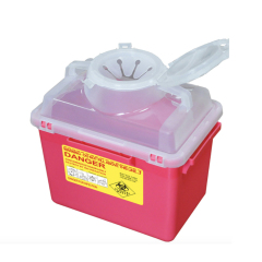 2 Gal Hospital CE Certificate Sharps Disposal Container Medical Safety Box for Syringe Needle