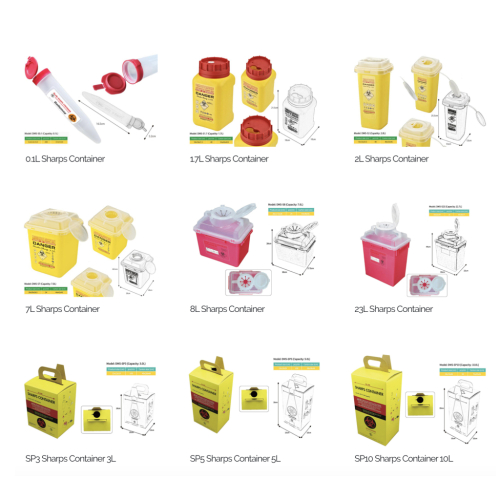 Clinical Use 7L Red/Yellow Needle Container