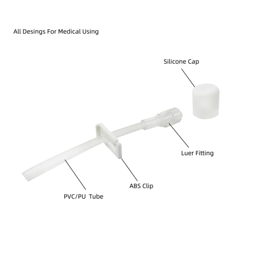 White Color Medical Silicone Cap Cover for Luer Lock Fitting