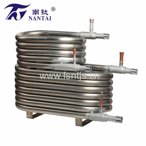 High-efficiently Titanium coaxial tube heat exchanger