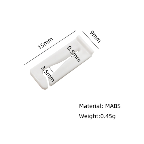 White Color Medical ABS Tube Clip for Liquid Stopping