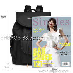 2021 new style casual travel backpack fashion Nylon waterproof lady bags drawstring design