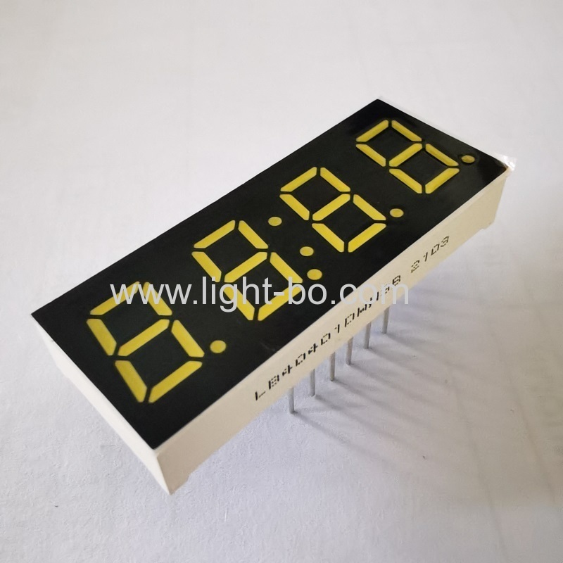 Ultra white 0.4" 4 Digit 7 Segment LED Clock Display common cathode for Home appliances Control Panel