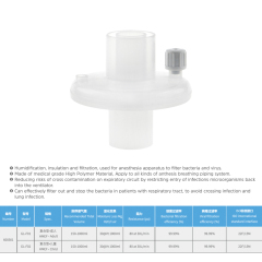 High Quality Disposable Medical Hme Filter for Anesthesia Apparatus