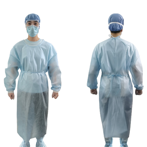 Full Breathable Outside SMS Isolation Gown Set with Hand Towel