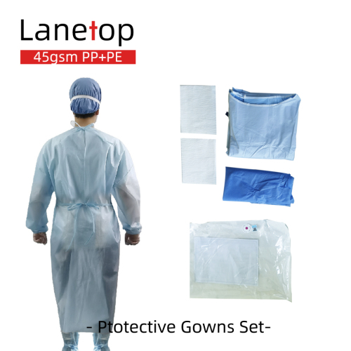 Hand Towel SMS Pad 45GSM PP+PE Isolation Gown Protective Set