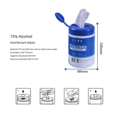 60PCS 75% Disinfecting Hand Cleaning Alcohol Disinfectant Wipes