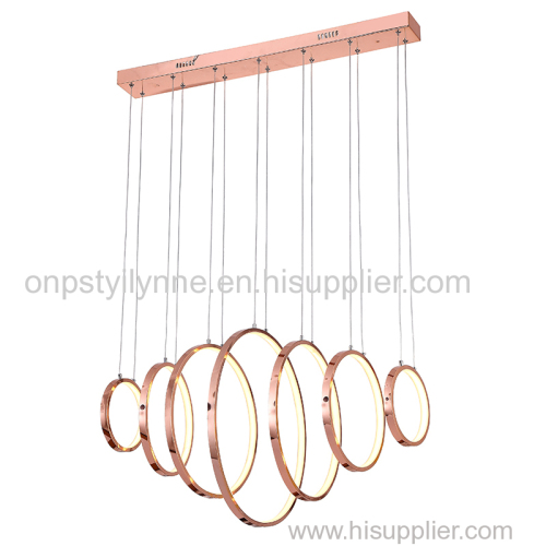 Wholesale luxury contemporary modern circle LED lighting big designer chandelier