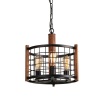 Rustic Cage Lightings Home Hotel Dinning Decor Room American Vintage Industrial Handmade Retro Chandelier Lamps