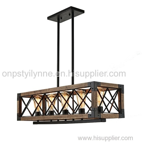 Designer Kitchen Home Restaurant Retro Industrial Iron Metal Home Decor Ceiling Chandelier Lighting