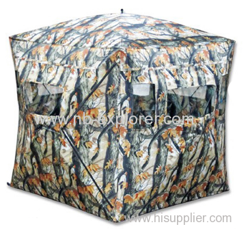 Automatic hunting blind tent