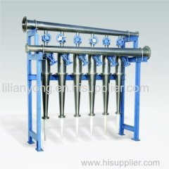 high and low centrifugal cleaner for paper pulp making machine