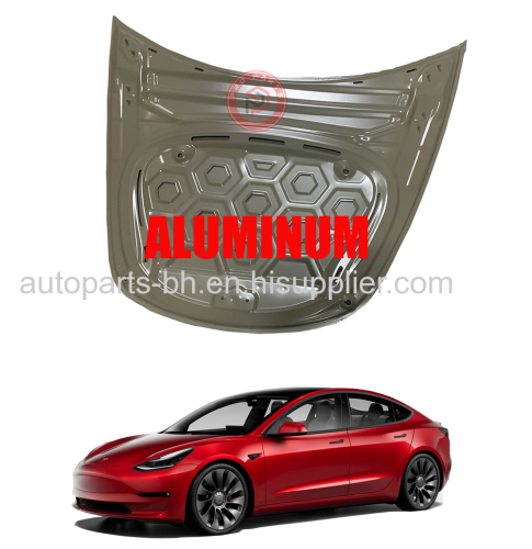 tesla model 3 front engine hood bonnet cover 2018 2019 2020 aftermarket replacement