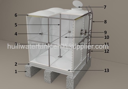 GRP/FRP water tank with WRAScertificate