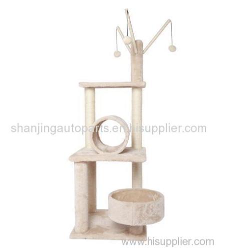 POILS BEBE BEIGE-COLOR CAT ACTIVITY TREE AND TOWER