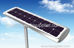 IP65 High Lumen 40W 6000K All In One Solar Panel Powered Street Light Price with sensor