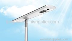 IP65 High Lumen 40W 6000K All In One Solar Panel Powered Street Light Price with sensor