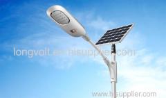 IP68 Outdoor Aluminum High Lumen All In Two 40W 6000K Lumileds LED Luminaire Solar Panel Powered Street Light