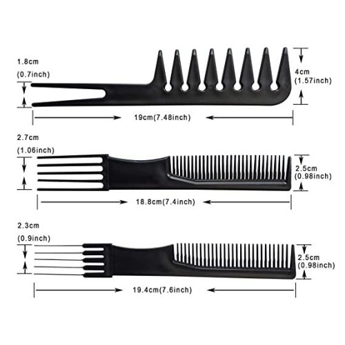 10PCS Black Hair Comb