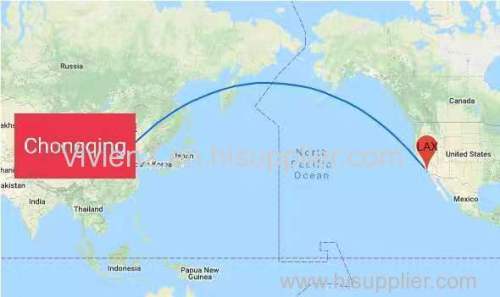 Air Shipping - air cargo ship transport Direct Flights From Chongqing China (CKG) to Los Angeles USA (LAX)