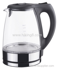 Home Appliance 1.7L Cordless Jug Fast Water Boiling Glass Electric Kettle