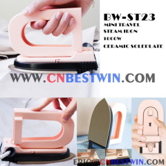 MINI STEAM IRON/CERAMIC SOLEPPLATE/MINI TRAVEL FABRIC STEAMER/CHINA STEAM FACTORY