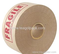 60mmx138M Fragile Adhesive Krafe Paper Paking Tape Reinforced Brown