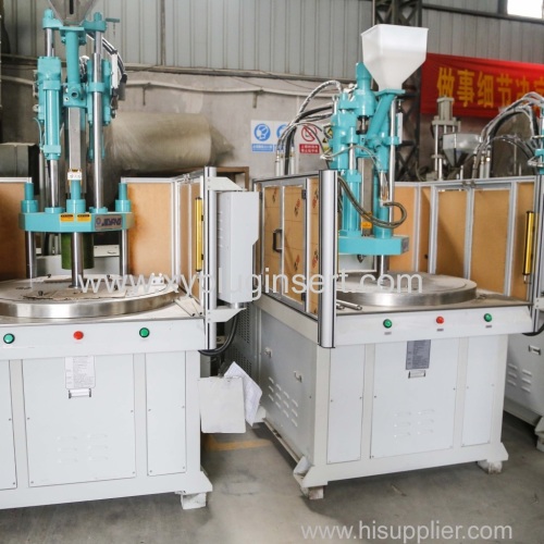 vertical PVC injection machine  with 4 cavity moulds 