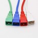 IEC POWER CORDS IEC60320 C14 C13 LOCKING BUE RED