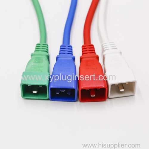   IEC 60320 POWER CORDS  IEC CONNECTOR  C14 C13  LOCKING RED
