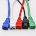 IEC POWER CORDS IEC60320 C14 C13 LOCKING BUE RED