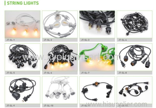 outdoor string lights manufactururer ul ce