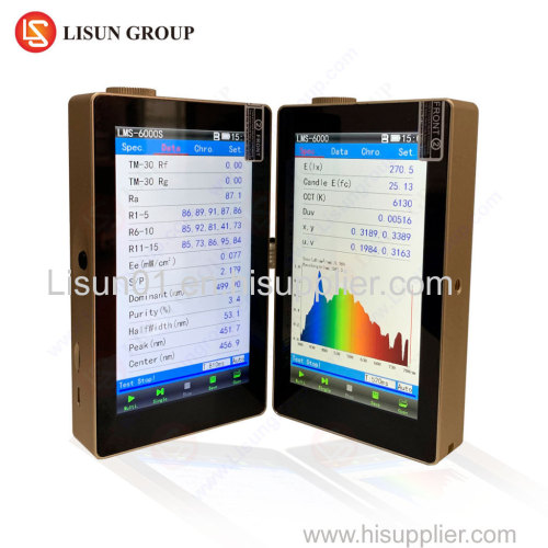 Portable CCD LED Colorimeter Spectroradiometer For CCT CRI CQS Test