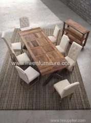 Reclaimed wood Elm dinning table