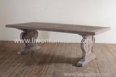 Reclaimed wood Elm dinning table