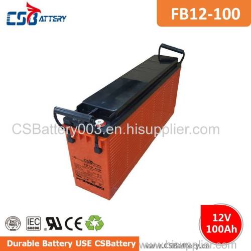 CSBattery 12V 100Ah Front Terminal   AGM Battery for power-tools/Security-System/motor/Buggies/forklift