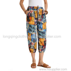 Women's Floral Printed 3/4 Pants