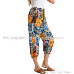 Women's Floral Printed 3/4 Pants